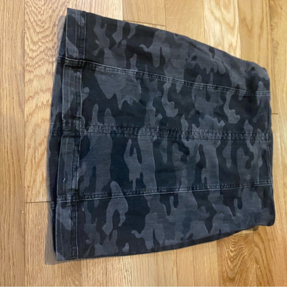 Free People Camouflage Mini Skirt